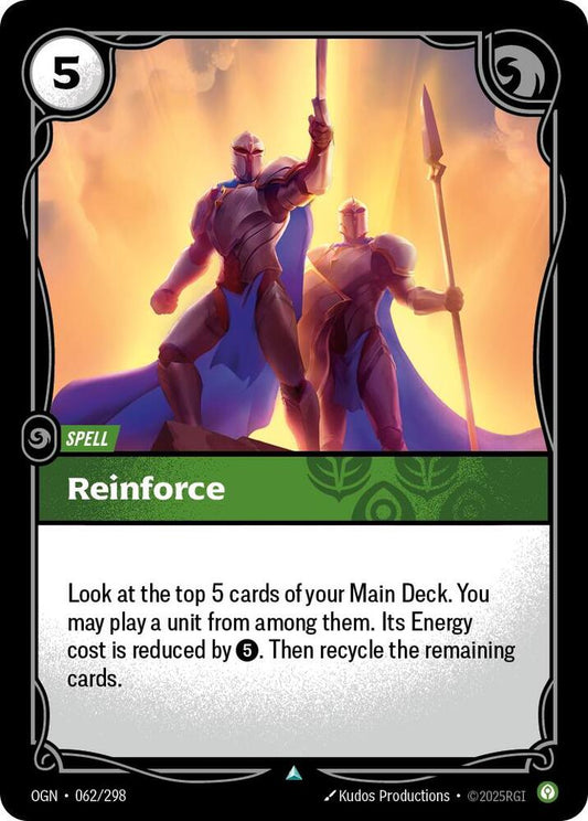 Riftbound: League of Legends Trading Card Game Origins Reinforce #062 Uncommon Near Mint