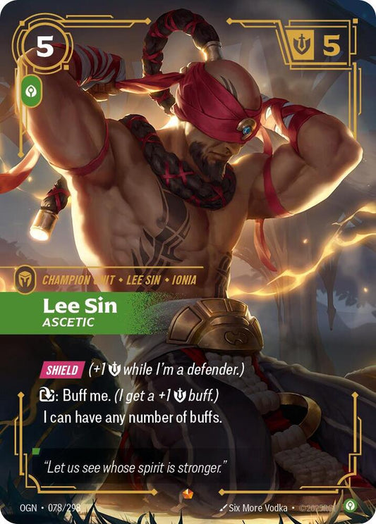 Riftbound: League of Legends Trading Card Game Origins Lee Sin - Ascetic 078/298 Epic