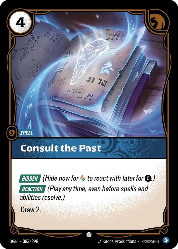 Riftbound League of Legends Trading Card Game Origins Consult the Past 083/298 Common Near Mint