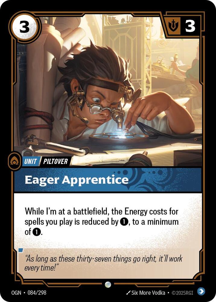 Riftbound: League of Legends Trading Card Game Origins Eager Apprentice #084 Common Near Mint