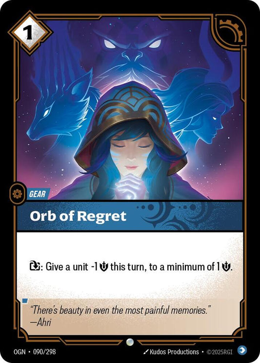 Riftbound: League of Legends Trading Card Game Origins Orb of Regret #090 Common Near Mint