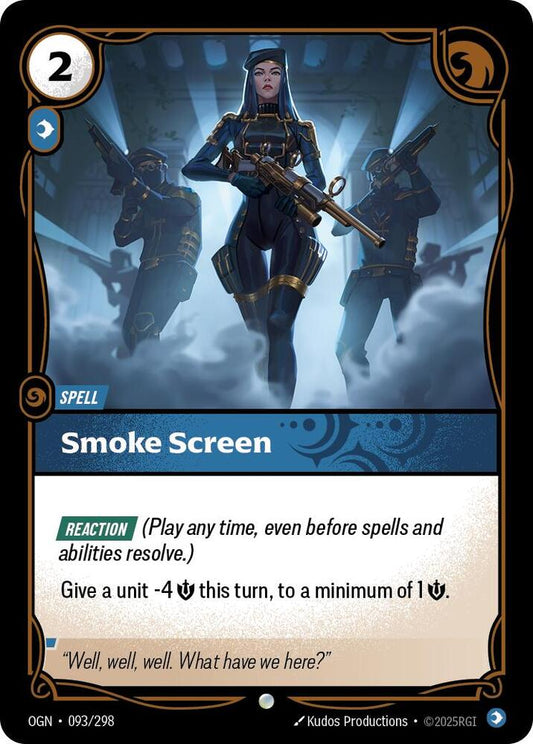 Riftbound: League of Legends Trading Card Game Origins Smoke Screen #093 Common Near Mint