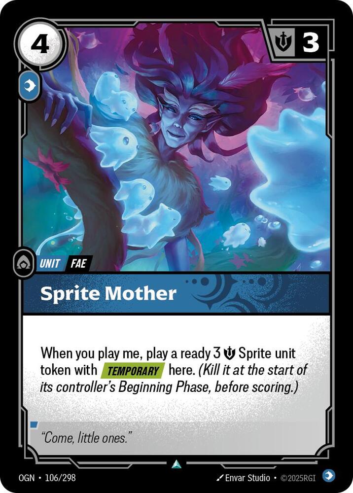 Riftbound: League of Legends Trading Card Game Origins Sprite Mother #106 Uncommon Near Mint