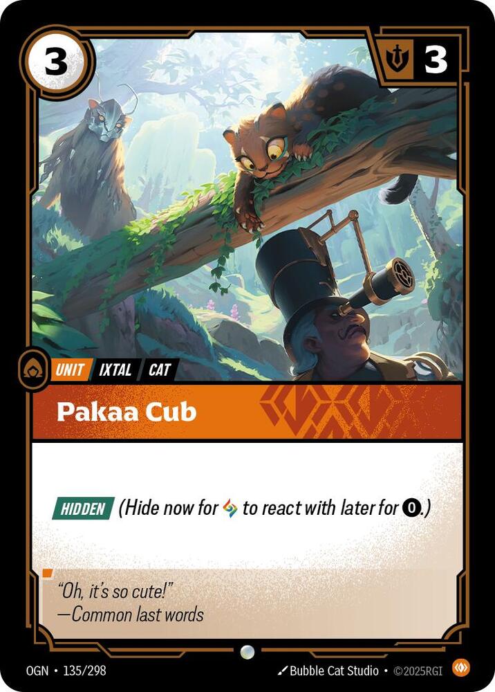 Riftbound: League of Legends Trading Card Game Origins Pakaa Cub 135/298 Common