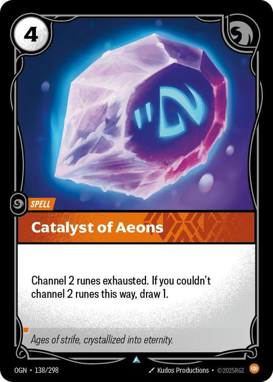 Riftbound: League of Legends Trading Card Game Origins Catalyst of Aeons #138 Uncommon Near Mint Foil