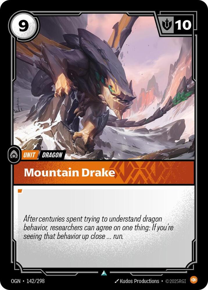 Riftbound: League of Legends Trading Card Game Origins Mountain Drake 142/298 Uncommon