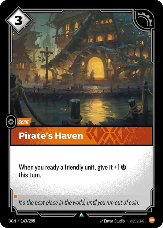 Riftbound: League of Legends Trading Card Game Origins Pirate's Haven 143/298 Uncommon