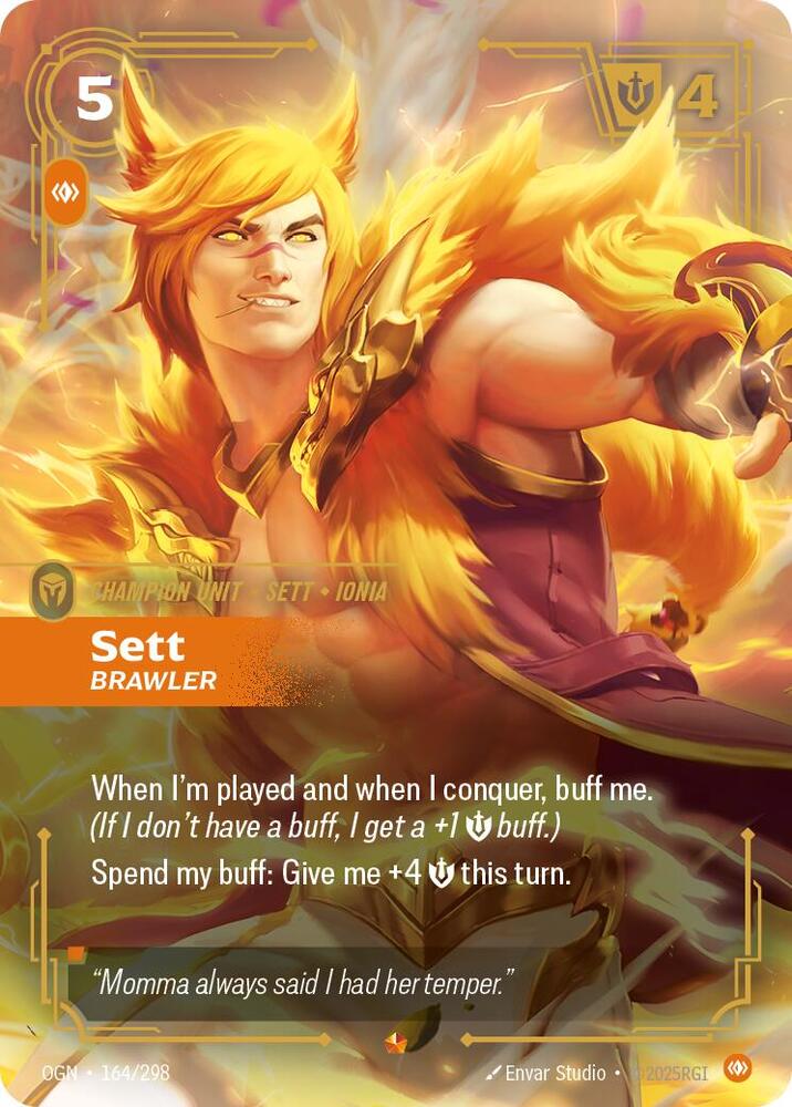 Riftbound: League of Legends Trading Card Game Origins Sett - Brawler 164/298 Epic