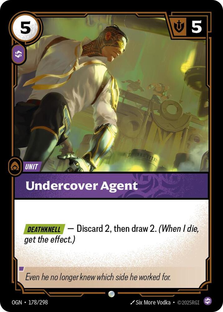 Riftbound: League of Legends Trading Card Game Origins Undercover Agent 178/298 Common