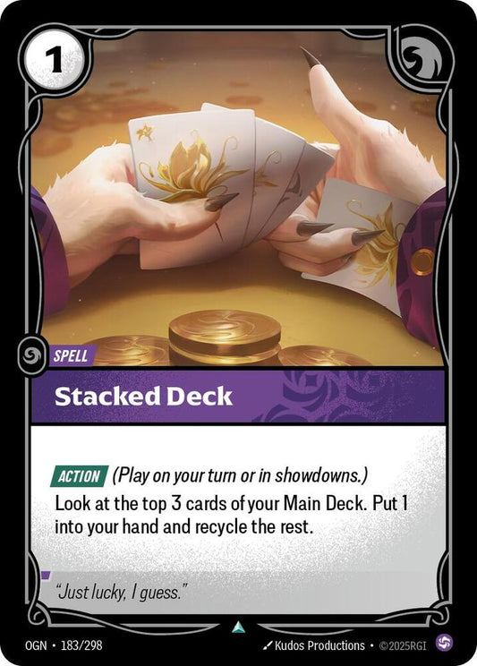 Riftbound League of Legends Trading Card Game Origins Stacked Deck 183/298 Uncommon Near Mint