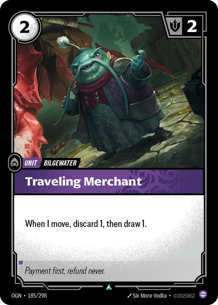 Riftbound: League of Legends Trading Card Game Origins Traveling Merchant #185 Uncommon Near Mint