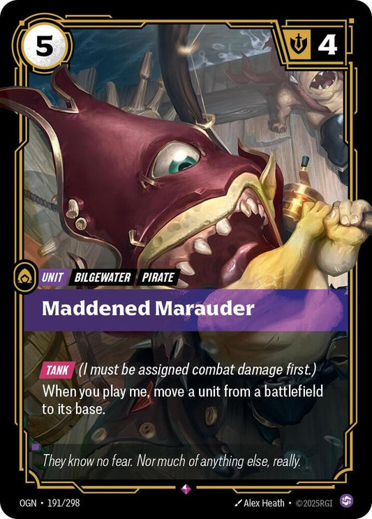 Riftbound: League of Legends Trading Card Game Origins Maddened Marauder 191/298 Rare