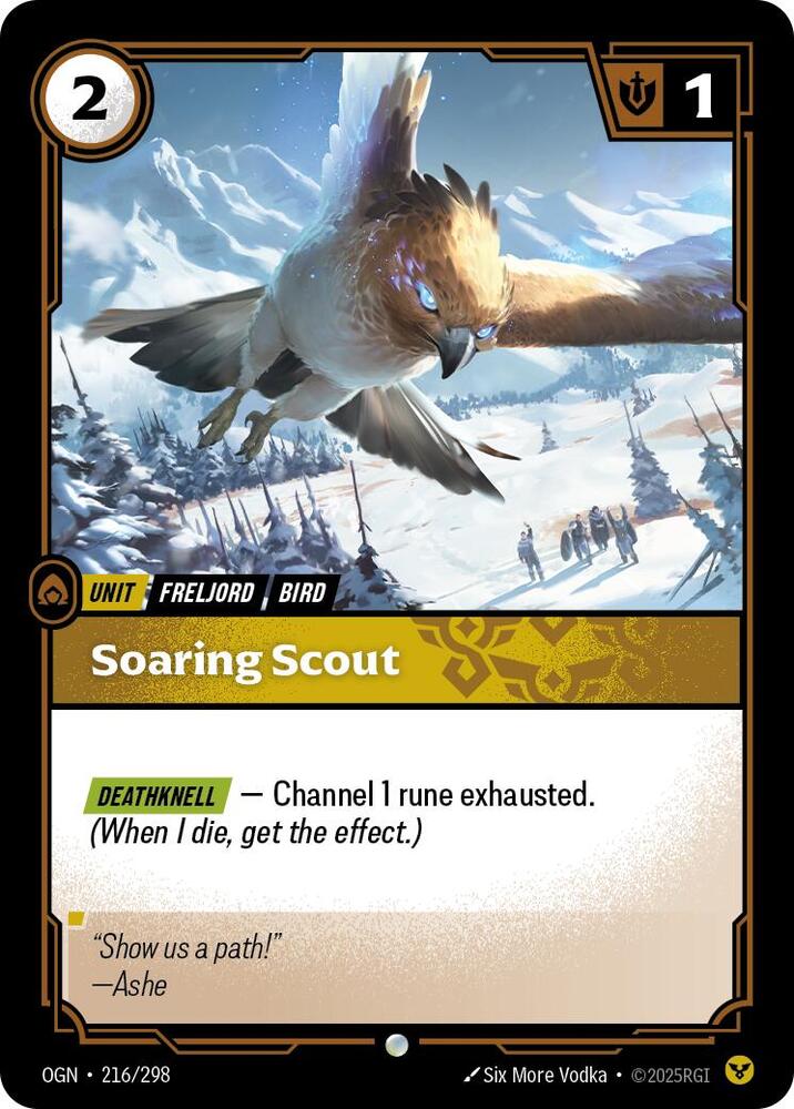 Riftbound: League of Legends Trading Card Game Origins Soaring Scout #216 Common Near Mint