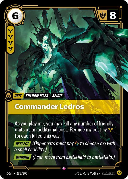 Riftbound: League of Legends Trading Card Game Origins Commander Ledros 231/298 Rare