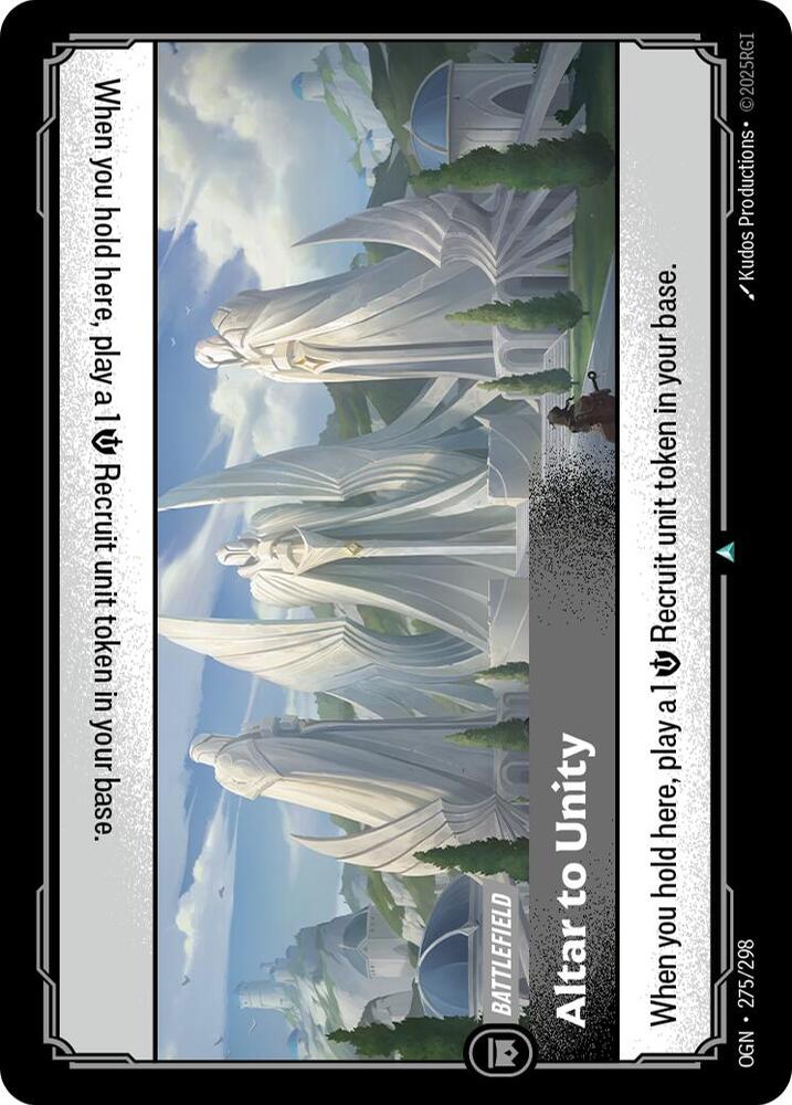 Riftbound: League of Legends Trading Card Game Origins Altar to Unity 275/298 Uncommon