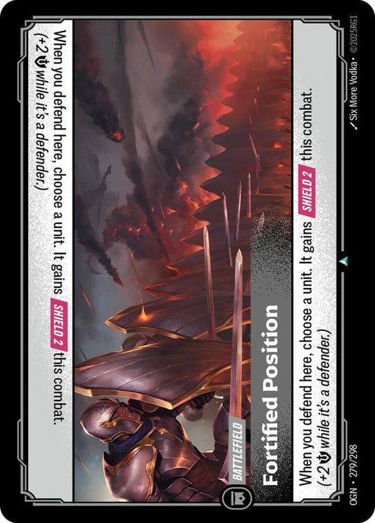 Riftbound: League of Legends Trading Card Game Origins Fortified Position #279 Uncommon Near Mint