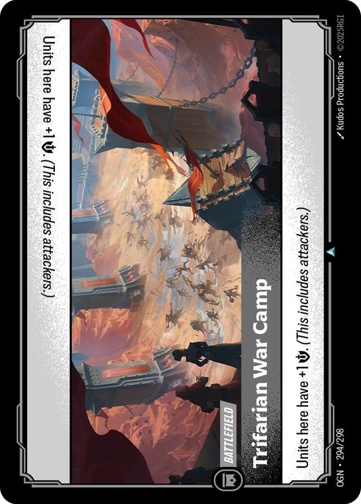 Riftbound: League of Legends Trading Card Game Origins Trifarian War Camp 294/298 Uncommon