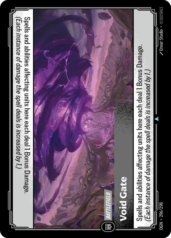 Riftbound: League of Legends Trading Card Game Origins Void Gate #296 Uncommon Near Mint
