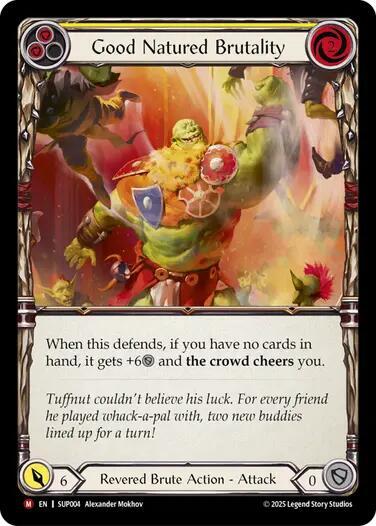 Flesh and Blood TCG Super Slam Good Natured Brutality SUP004 Majestic