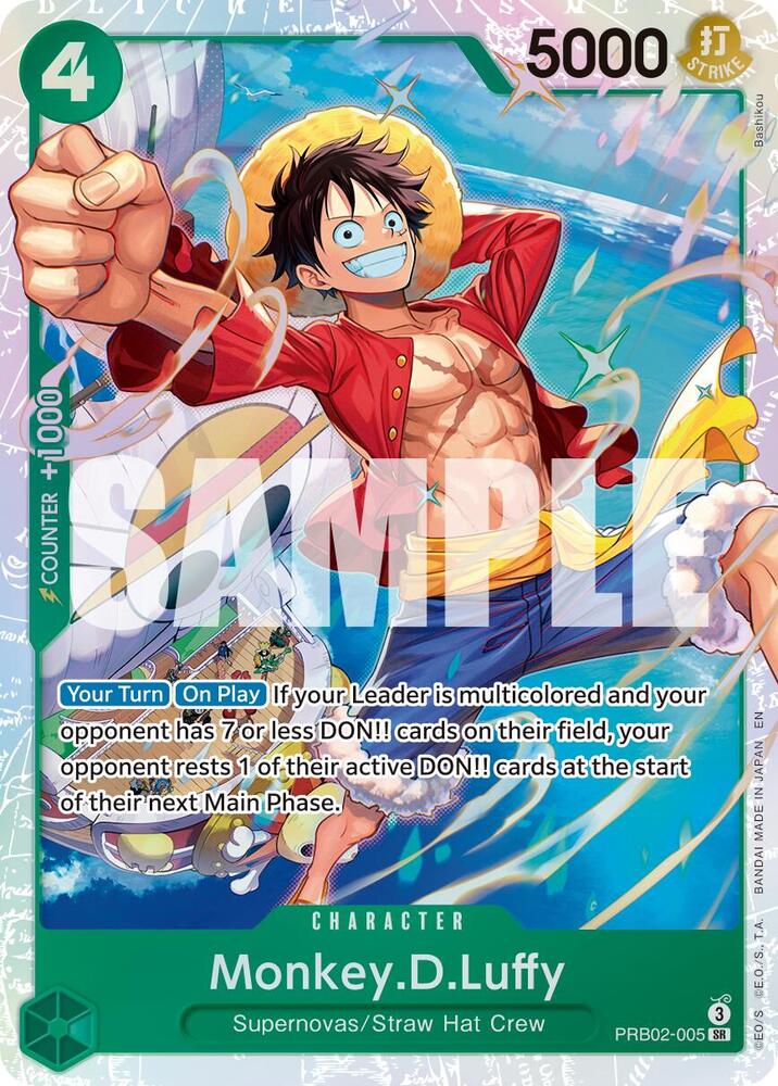 One Piece Card Game Premium Booster -The Best- Vol. 2 Monkey.D.Luffy - PRB02-005 PRB02-005 SR