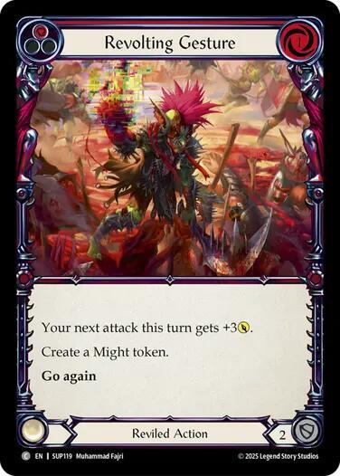 Flesh & Blood TCG Super Slam Revolting Gesture SUP119 Common Near Mint