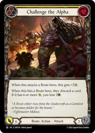 Flesh and Blood TCG Super Slam Challenge the Alpha SUP129 Super Rare