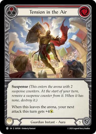 Flesh & Blood TCG Super Slam Tension in the Air (Red) SUP204 Common Near Mint