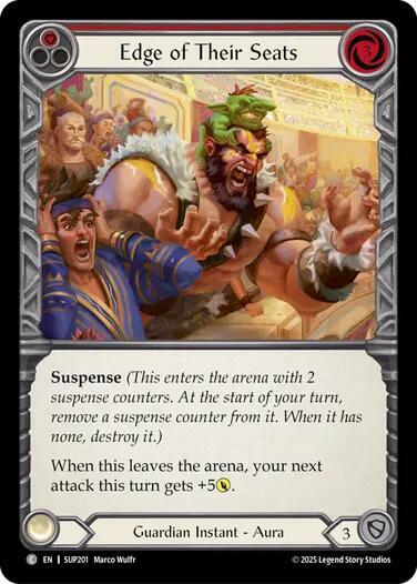 Flesh & Blood TCG Super Slam Edge of Their Seats (Red) SUP201 Common Near Mint