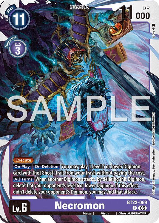 Digimon TCG Hackers' Slumber Necromon BT23-069 R Rare