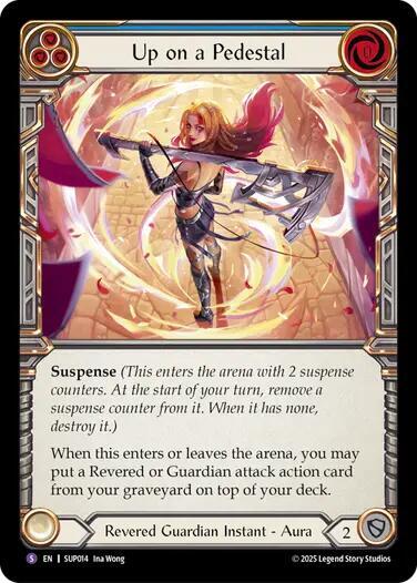 Flesh and Blood TCG Super Slam Up on a Pedestal SUP014 Super Rare