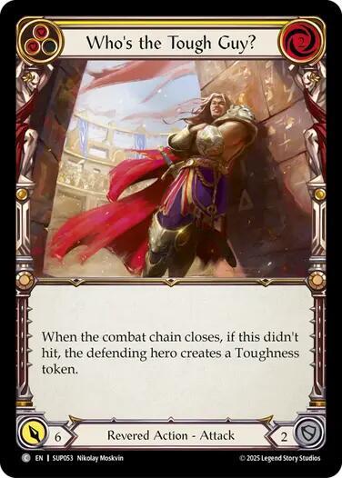 Flesh & Blood TCG Super Slam Who's the Tough Guy? (Yellow) SUP053 Common Near Mint