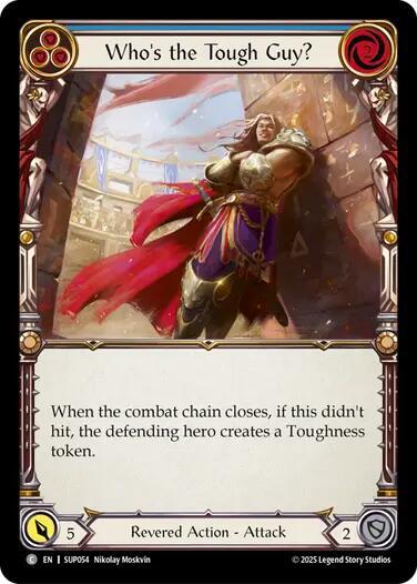 Flesh & Blood TCG Super Slam Who's the Tough Guy? (Blue) SUP054 Common Near Mint