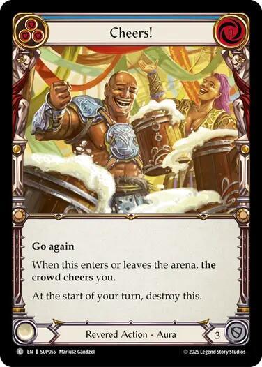 Flesh & Blood TCG Super Slam Cheers! SUP055 Common Near Mint