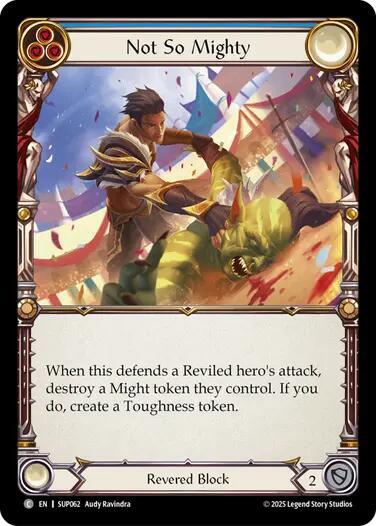 Flesh & Blood TCG Super Slam Not So Mighty SUP062 Common Near Mint Rainbow Foil