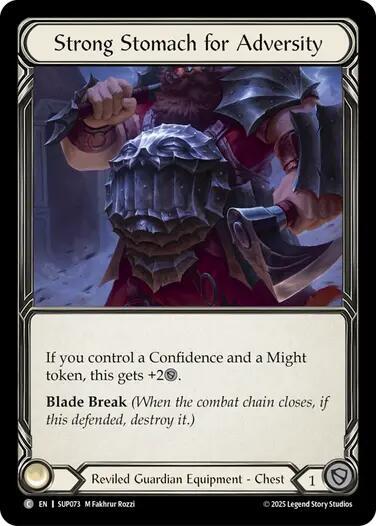 Flesh & Blood TCG Super Slam Strong Stomach for Adversity SUP073 Common Near Mint