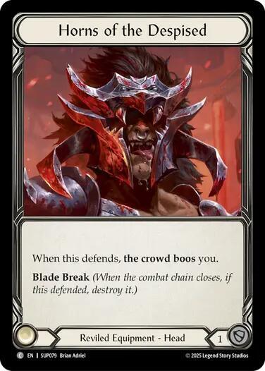 Flesh and Blood TCG Super Slam Horns of the Despised SUP079 Rare