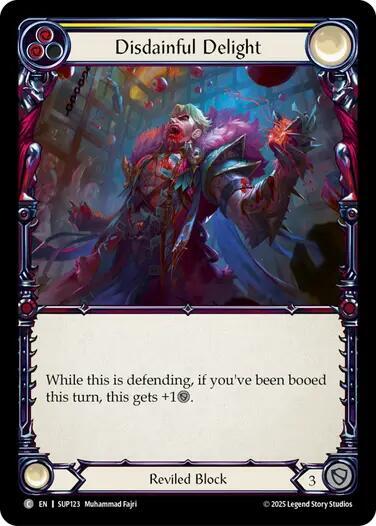 Flesh & Blood TCG Super Slam Disdainful Delight SUP123 Common Near Mint Rainbow Foil