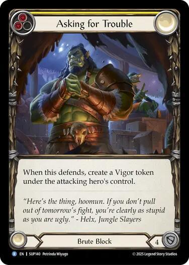 Flesh and Blood TCG Super Slam Asking for Trouble SUP140 Rare