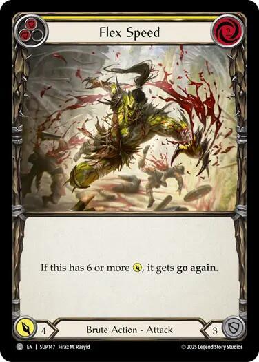 Flesh & Blood TCG Super Slam Flex Speed (Yellow) SUP147 Common Near Mint
