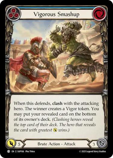 Flesh & Blood TCG Super Slam Vigorous Smashup (Blue) SUP166 Common Near Mint