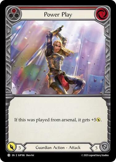 Flesh & Blood TCG Super Slam Power Play (Red) SUP186 Common Near Mint