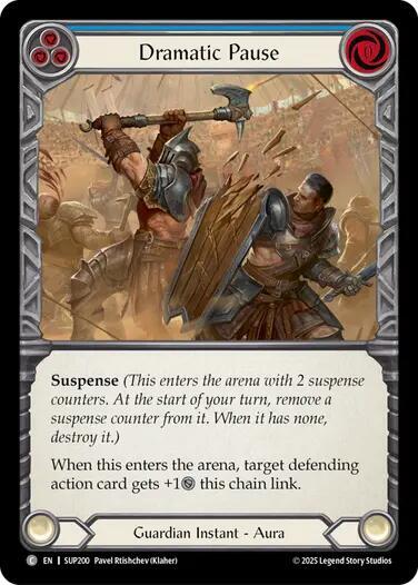 Flesh & Blood TCG Super Slam Dramatic Pause (Blue) SUP200 Common Near Mint