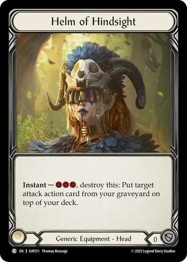 Flesh & Blood TCG Super Slam Helm of Hindsight SUP211 Common Near Mint