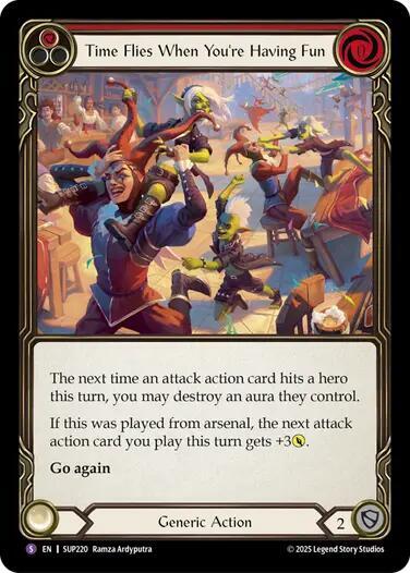 Flesh and Blood TCG Super Slam Time Flies When You're Having Fun SUP220 Super Rare