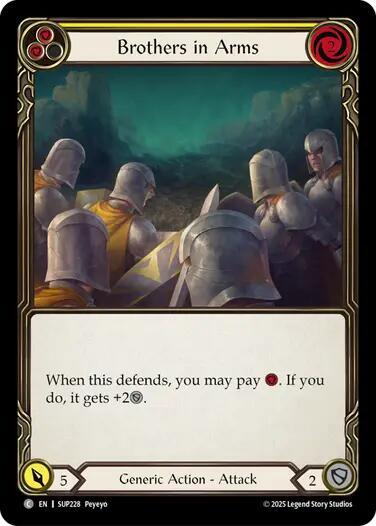 Flesh & Blood TCG Super Slam Brothers in Arms (Yellow) SUP228 Common Near Mint