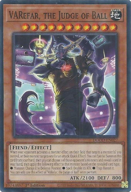 YuGiOh Cards Doom of Dimensions VARefar, the Judge of Ball DOOD-EN027 Common
