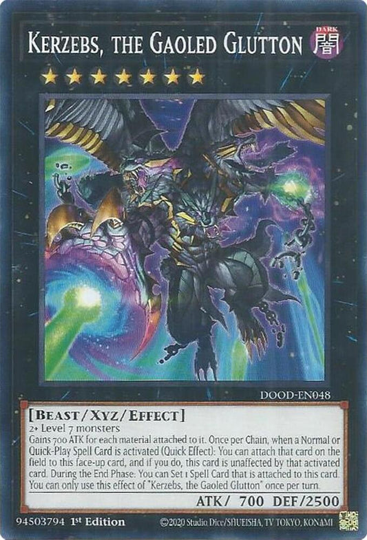 YuGiOh Cards Doom of Dimensions Kerzebs, the Gaoled Glutton DOOD-EN048 Common
