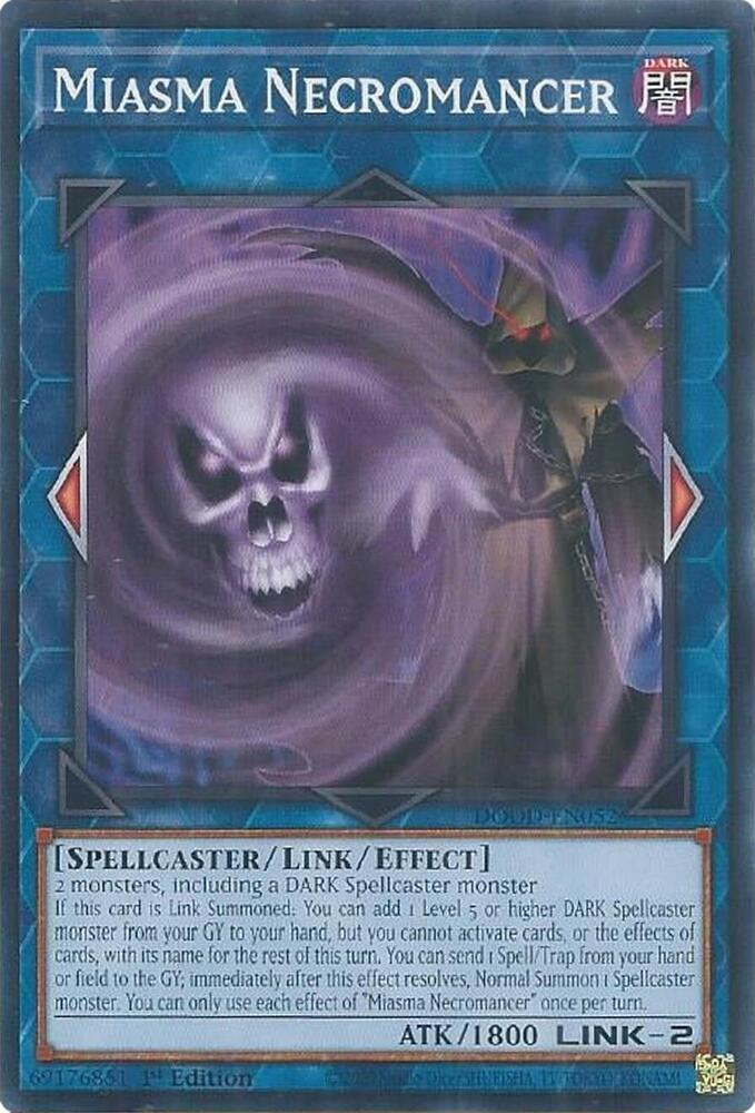 YuGiOh Doom of Dimensions Miasma Necromancer DOOD-EN052 Common Near Mint 1st Edition