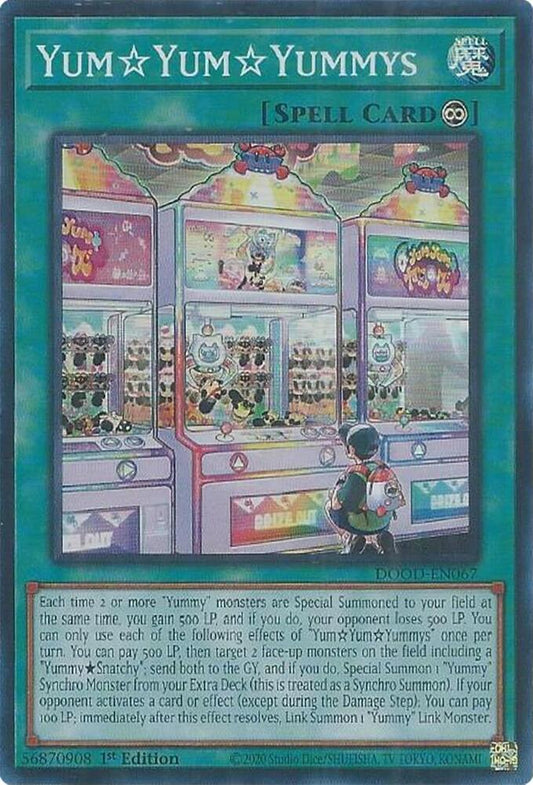 YuGiOh Cards Doom of Dimensions YumYumYummys DOOD-EN067 Super Rare