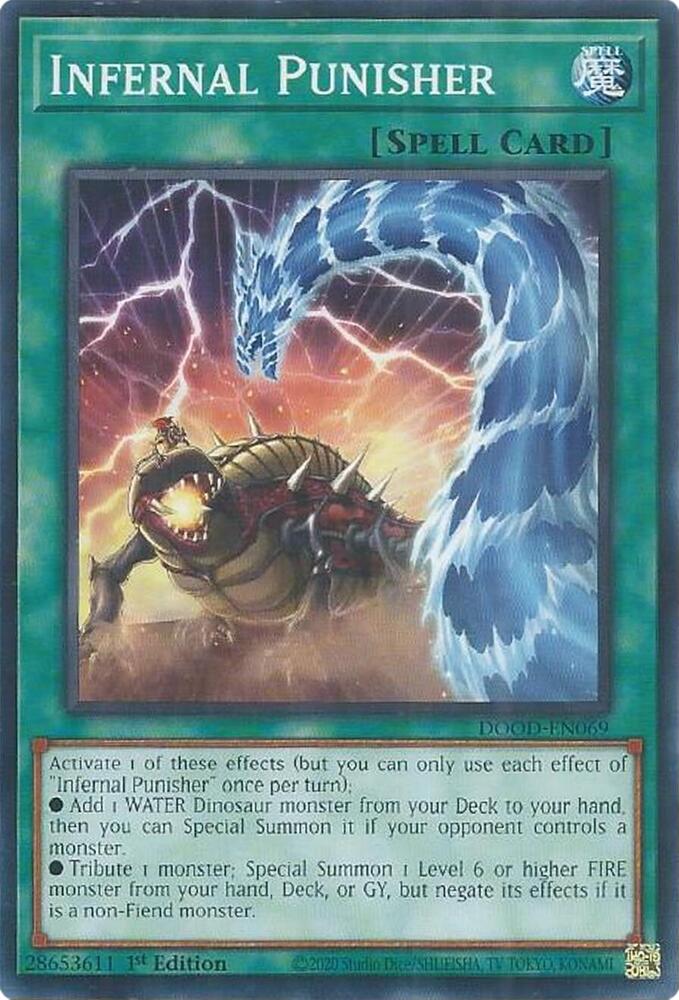 YuGiOh Doom of Dimensions Infernal Punisher DOOD-EN069 Common Near Mint 1st Edition